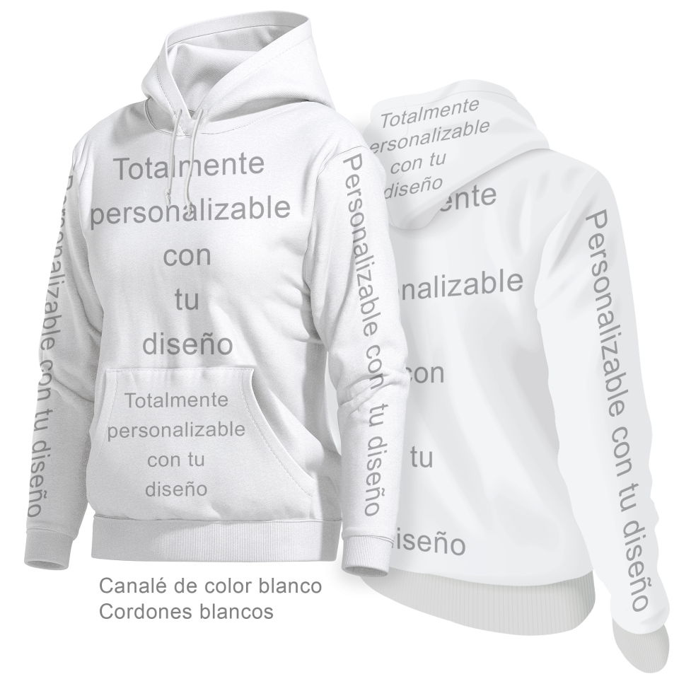 Sudadera con capucha de mujer 100% fullprint personalizada