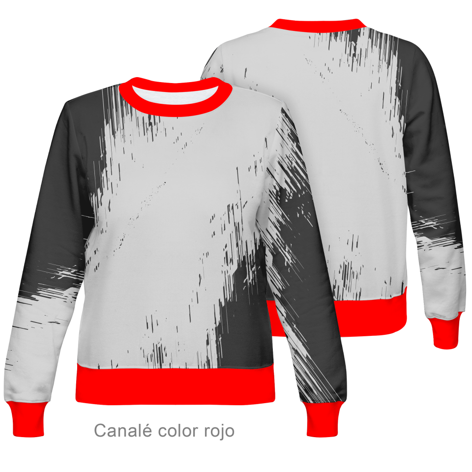 Sudadera cuello redondo de mujer 100% fullprint personalizada