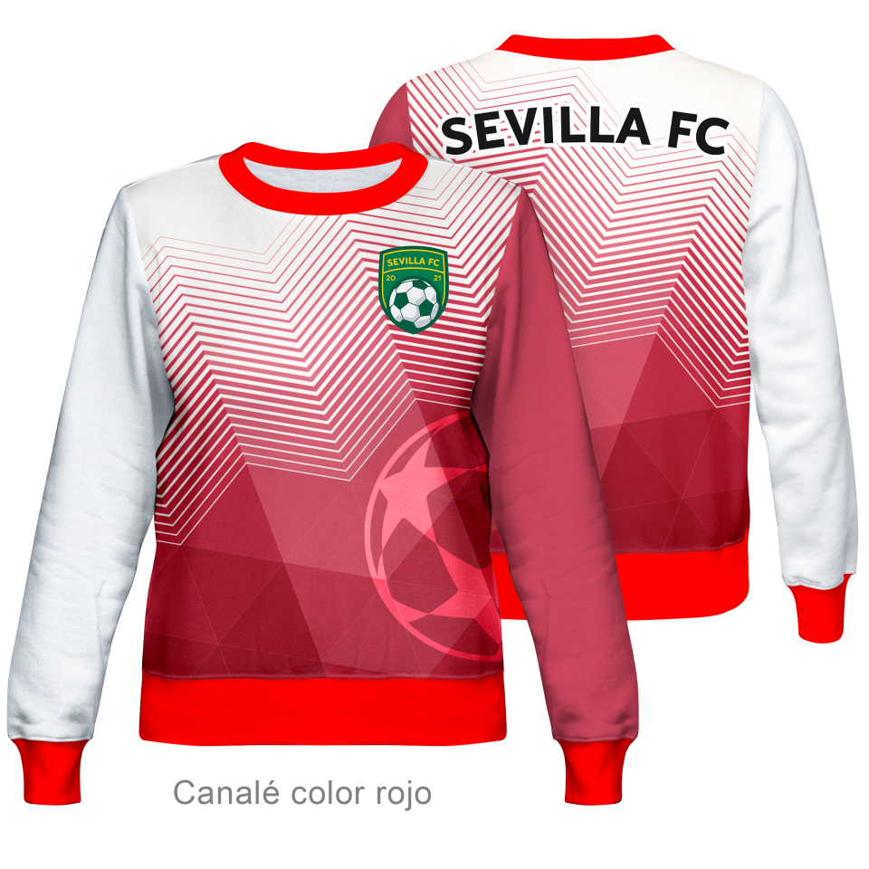 Sudadera cuello redondo de mujer 100% fullprint personalizada