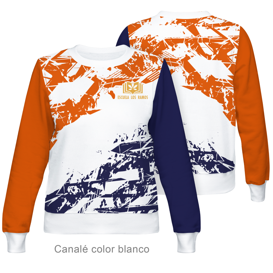 Sudadera cuello redondo de mujer 100% fullprint personalizada
