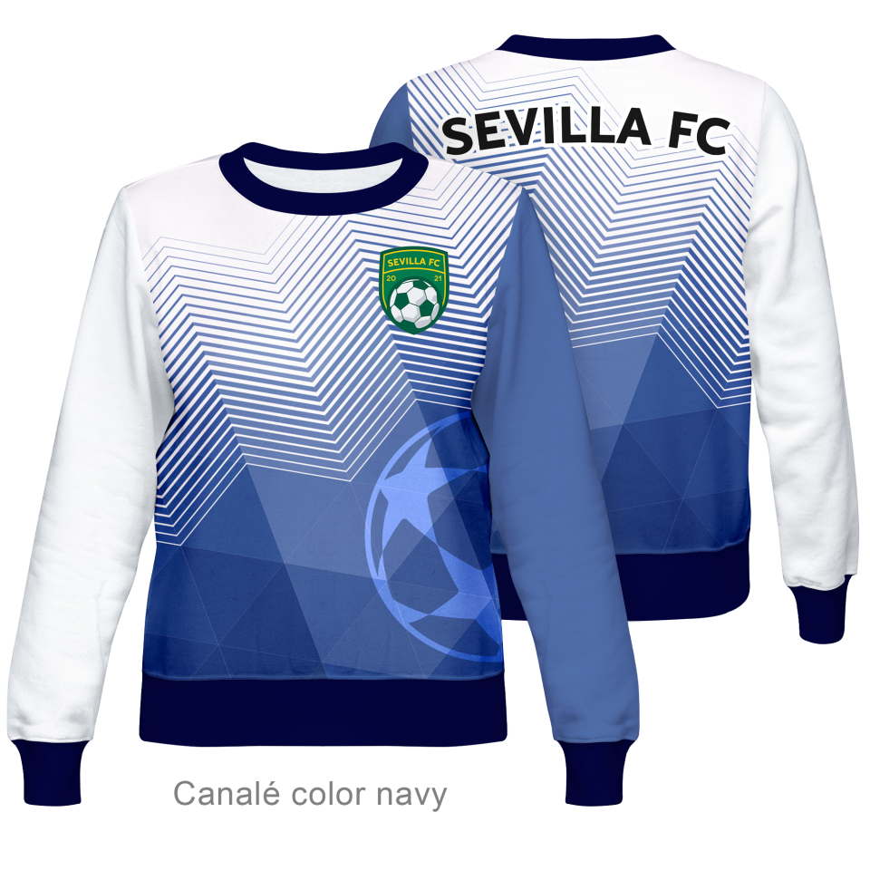 Sudadera cuello redondo de mujer 100% fullprint personalizada