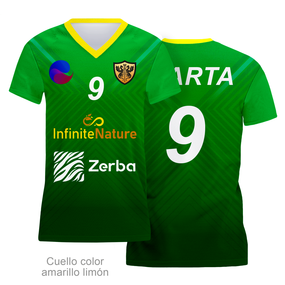 Camiseta multideporte cuello pico de mujer 100% fullprint personalizada