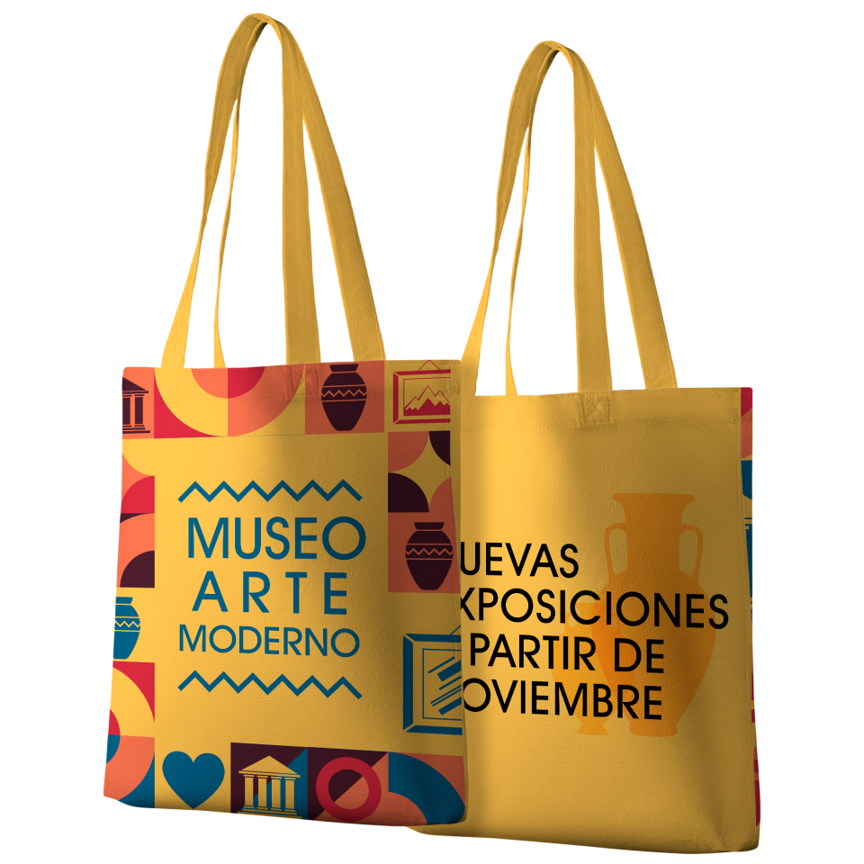 Bolsa tote bag asas largas 100% fullprint personalizada