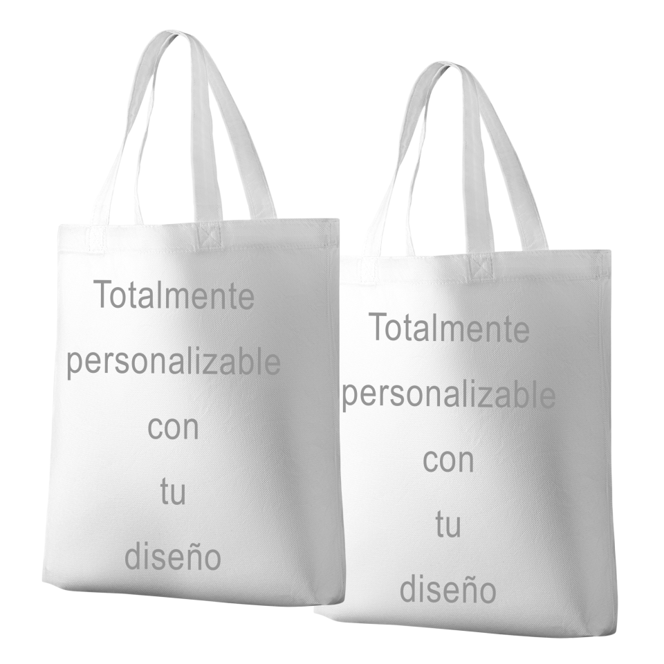 Bolsa tote bag asas cortas 100% fullprint personalizada