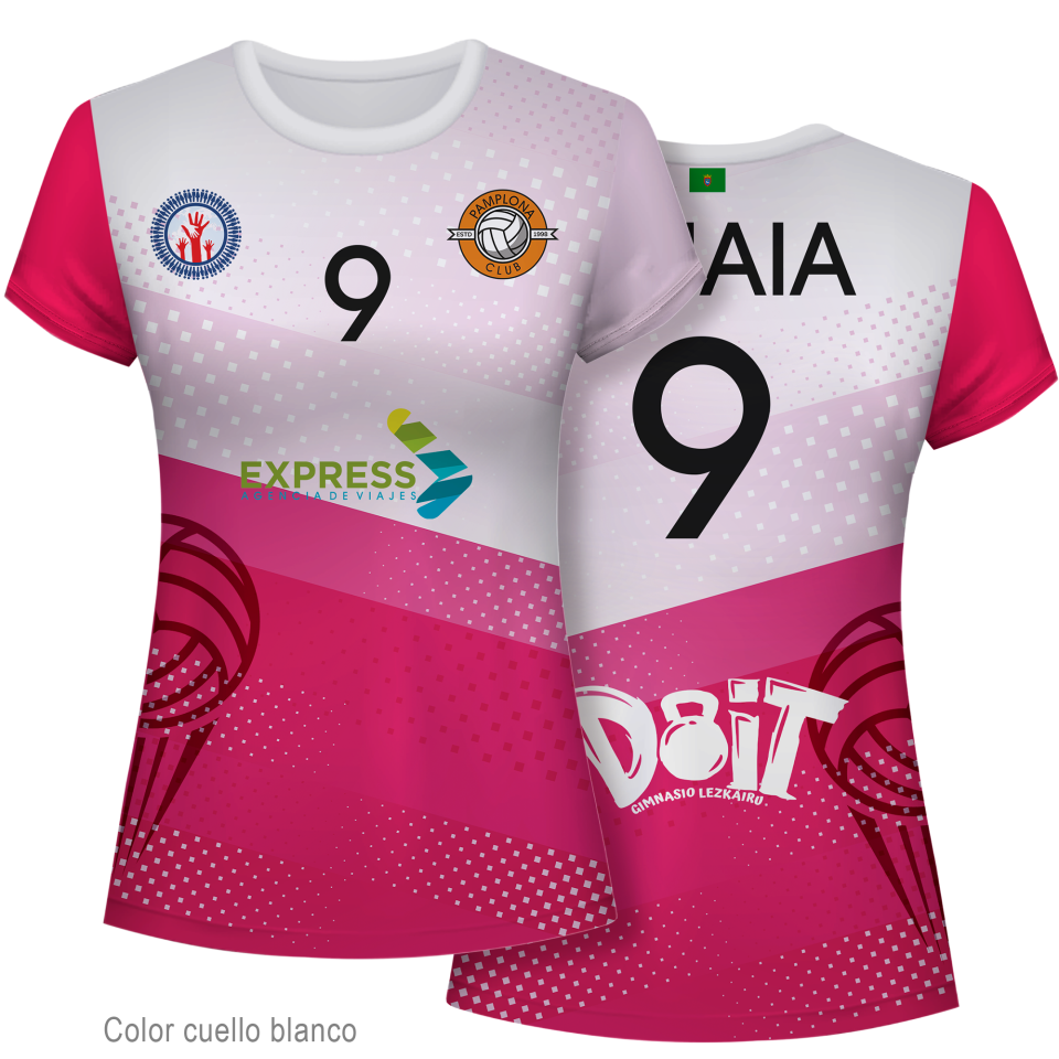 Camiseta voley de mujer 100% fullprint personalizada