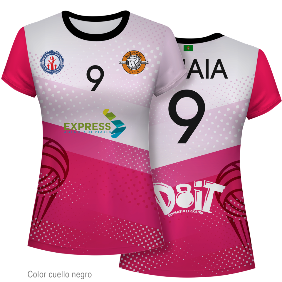 Camiseta voley de mujer 100% fullprint personalizada