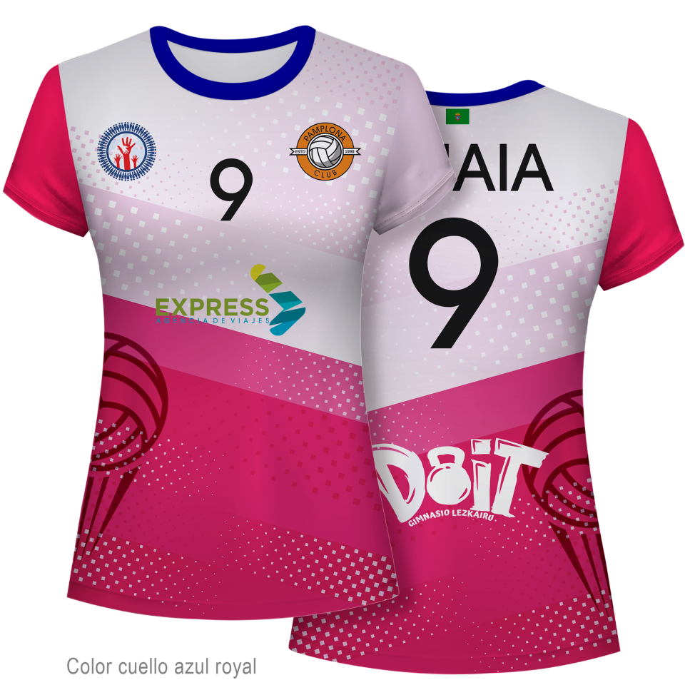 Camiseta voley de mujer 100% fullprint personalizada
