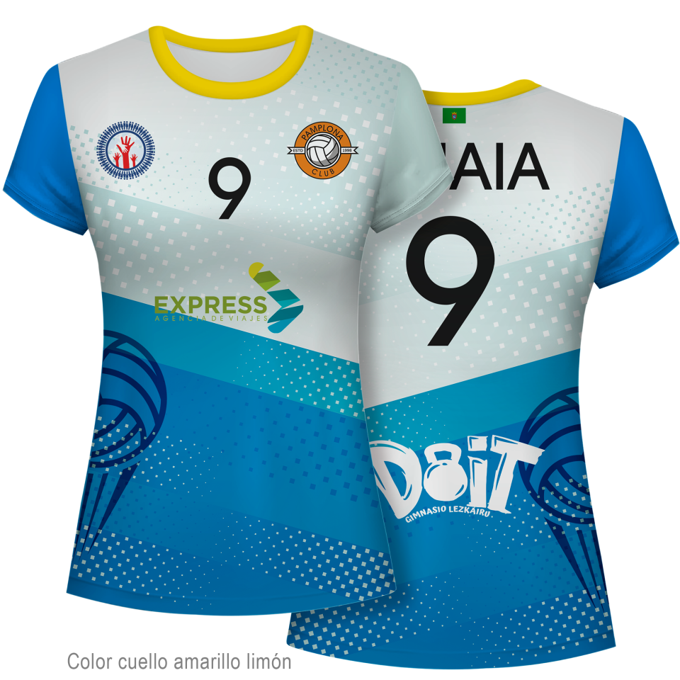 Camiseta voley de mujer 100% fullprint personalizada