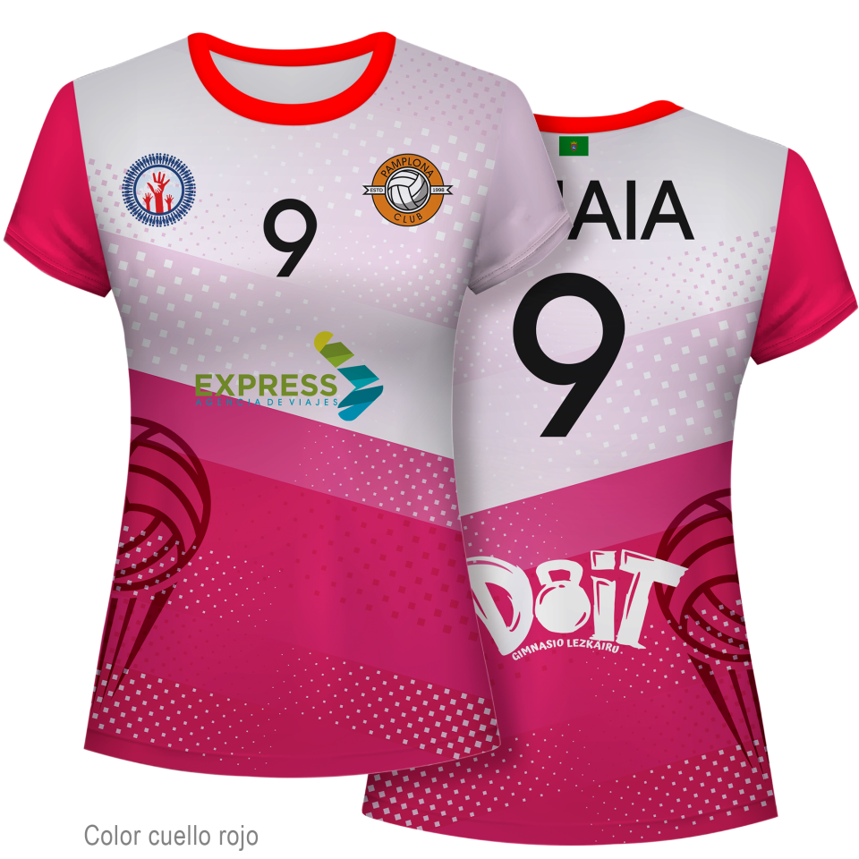Camiseta voley de mujer 100% fullprint personalizada