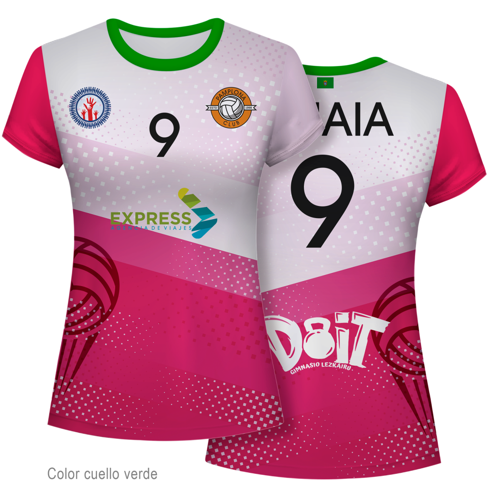 Camiseta voley de mujer 100% fullprint personalizada