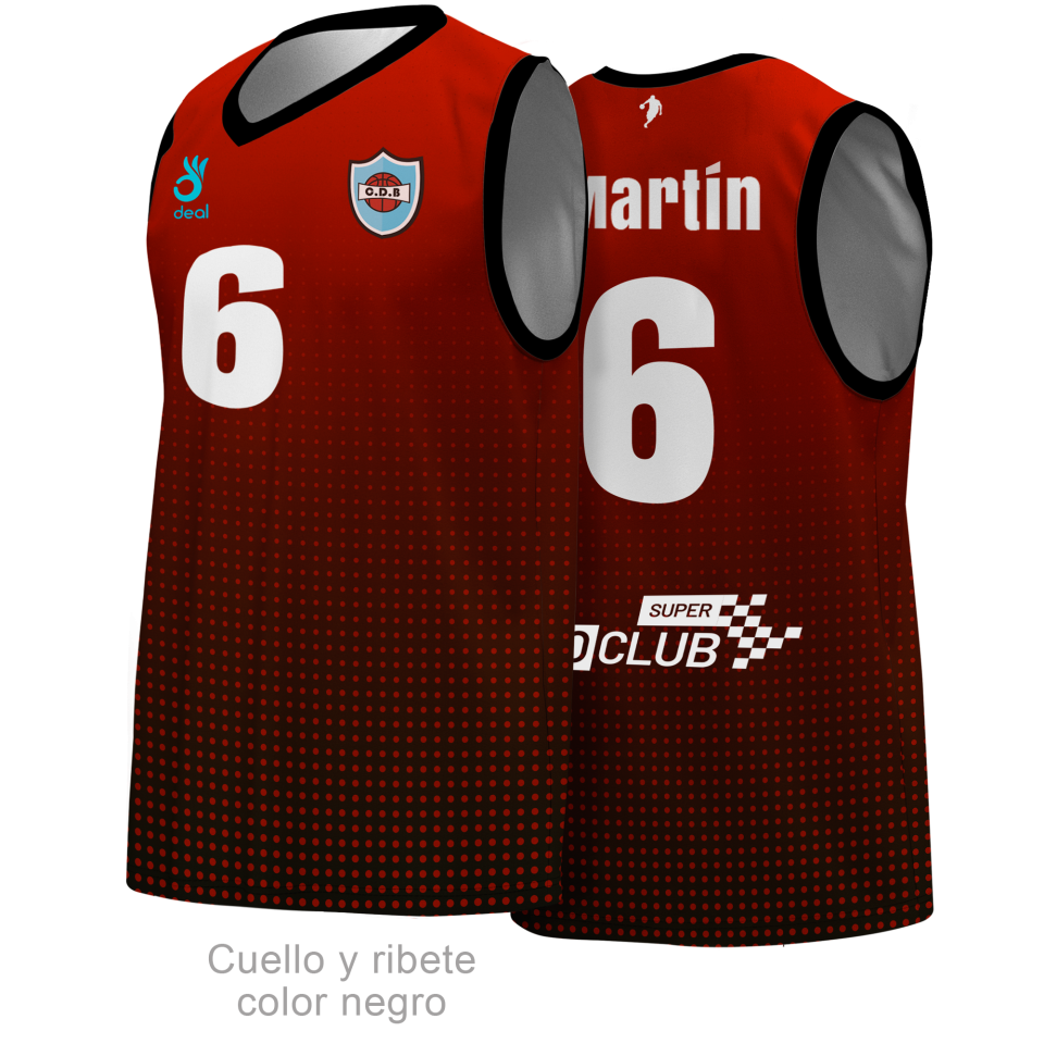 Camiseta baloncesto 100% fullprint personalizada