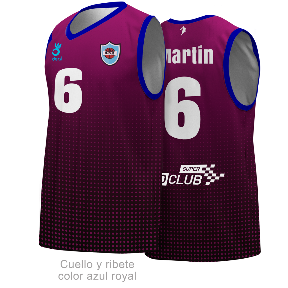 Camiseta baloncesto 100% fullprint personalizada