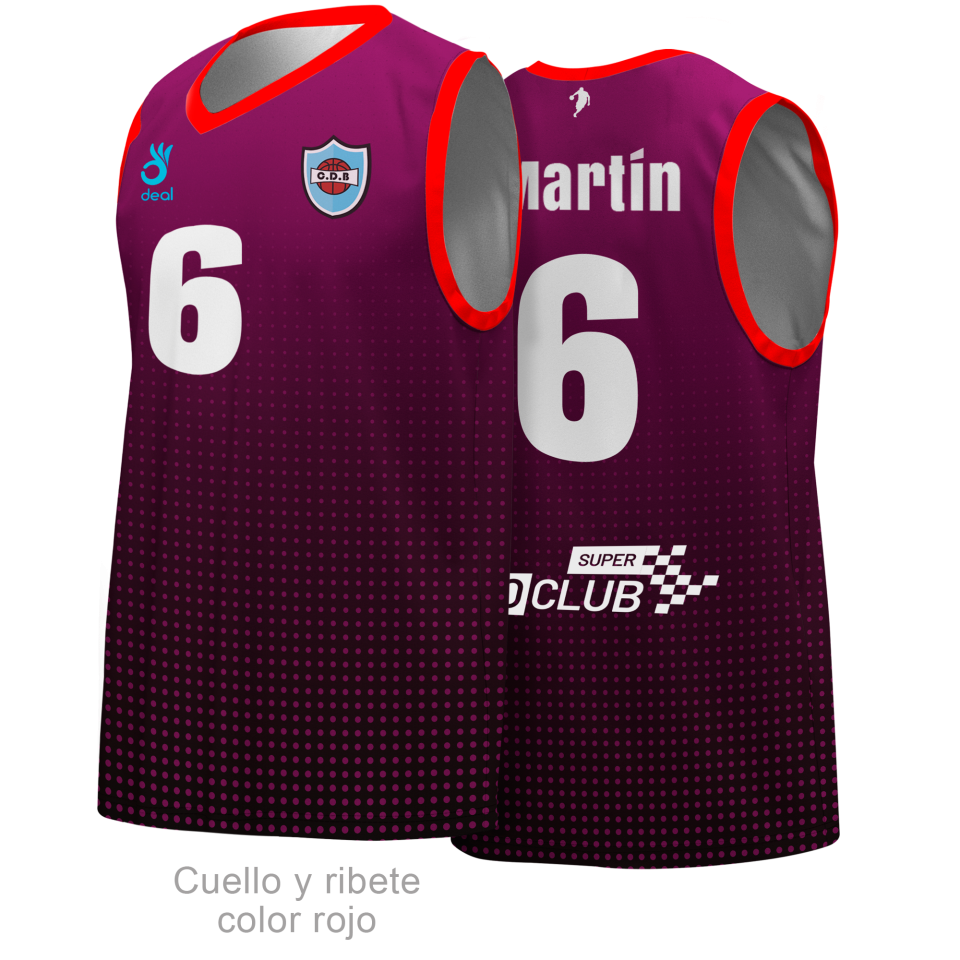 Camiseta baloncesto 100% fullprint personalizada