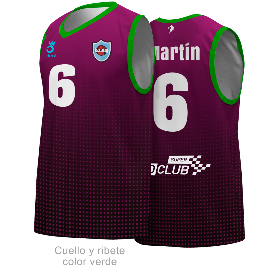 Camiseta baloncesto 100% fullprint personalizada