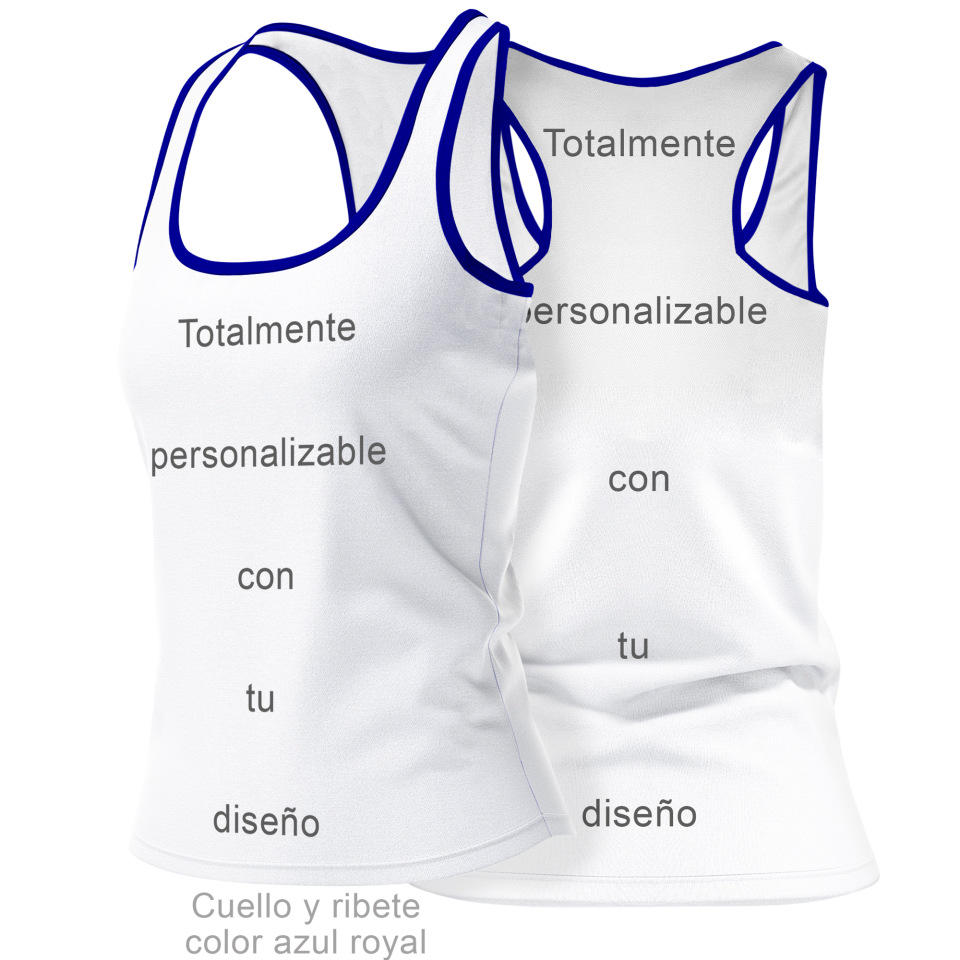 Camiseta voley tirantes de mujer 100% fullprint personalizada