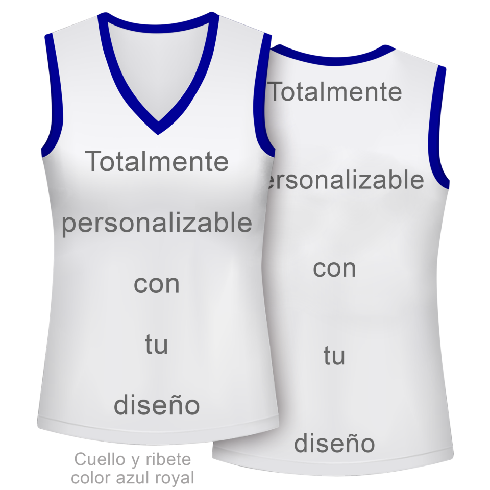 Camiseta baloncesto de mujer 100% fullprint personalizada