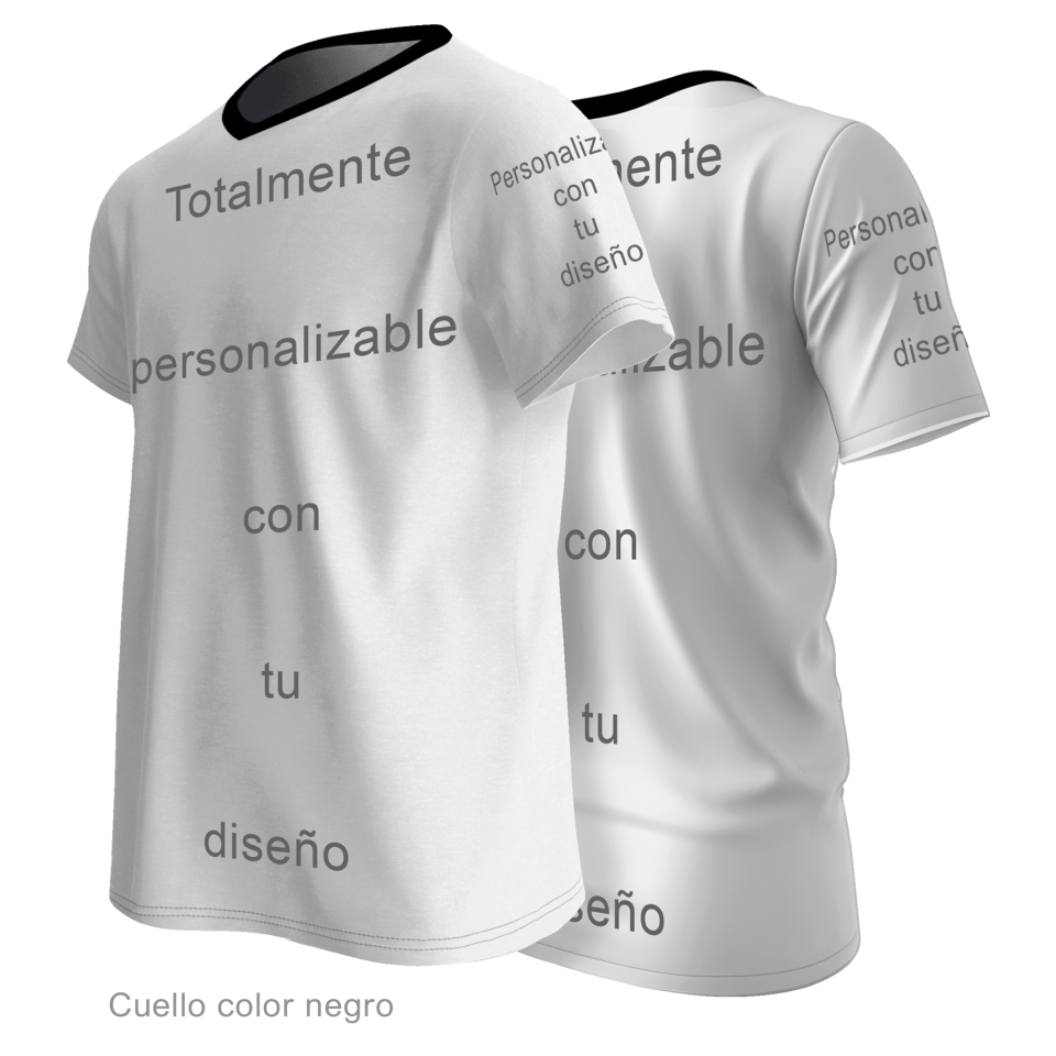 Camiseta multideporte cuello pico 100% fullprint personalizada