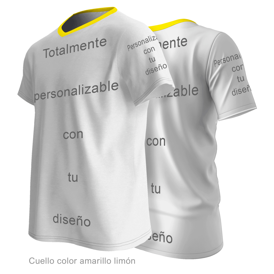 Camiseta multideporte cuello pico 100% fullprint personalizada