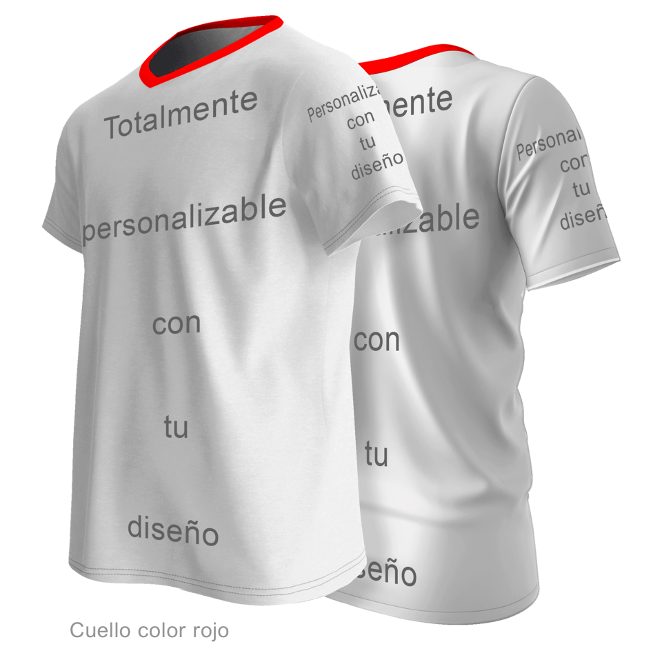 Camiseta multideporte cuello pico 100% fullprint personalizada