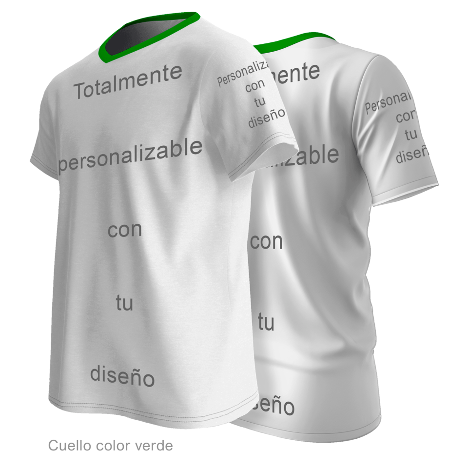Camiseta multideporte cuello pico 100% fullprint personalizada
