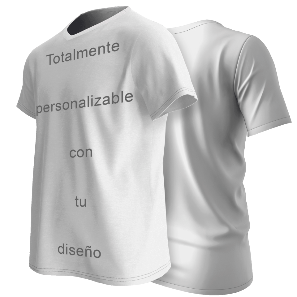 Camiseta multideporte cuello pico fullprint por delante personalizada