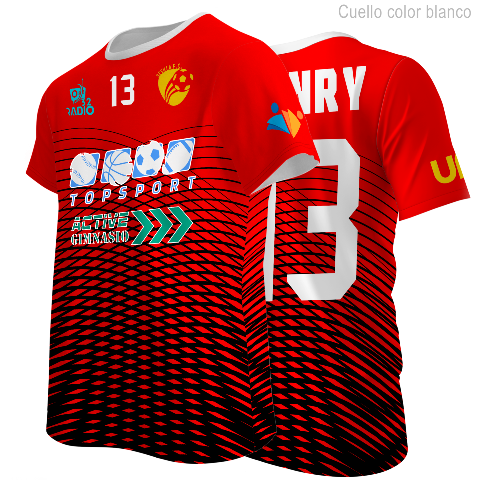 Camiseta multideporte 100% fullprint personalizada