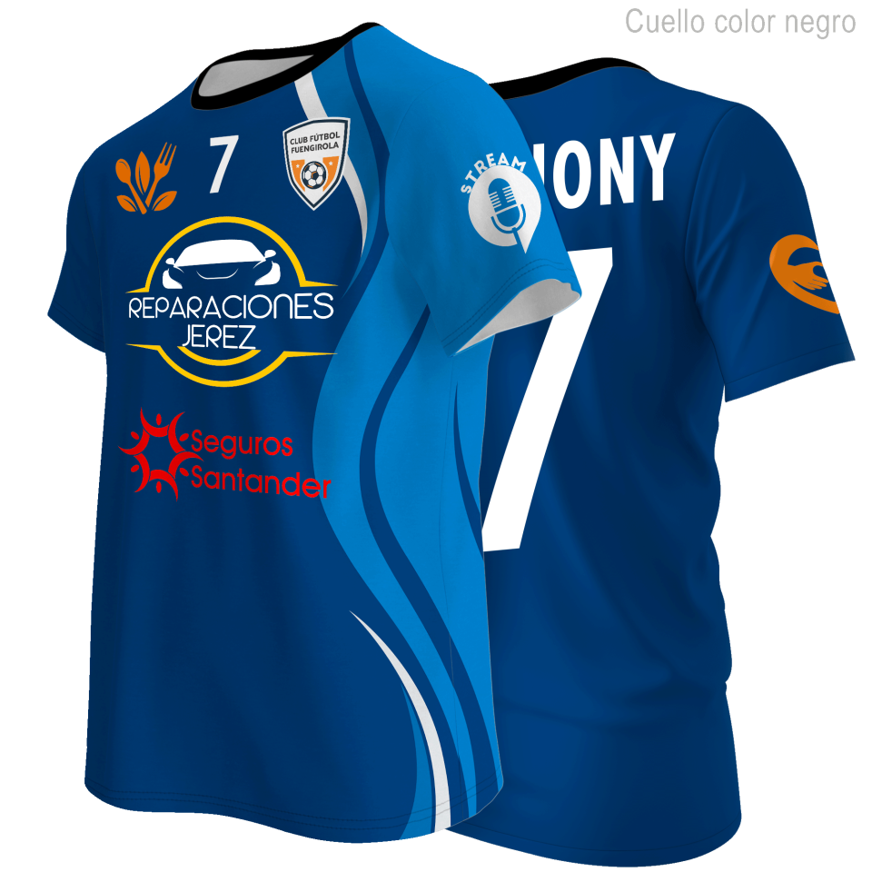 Camiseta multideporte 100% fullprint personalizada