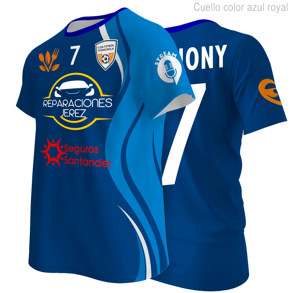 Camiseta multideporte 100% fullprint personalizada