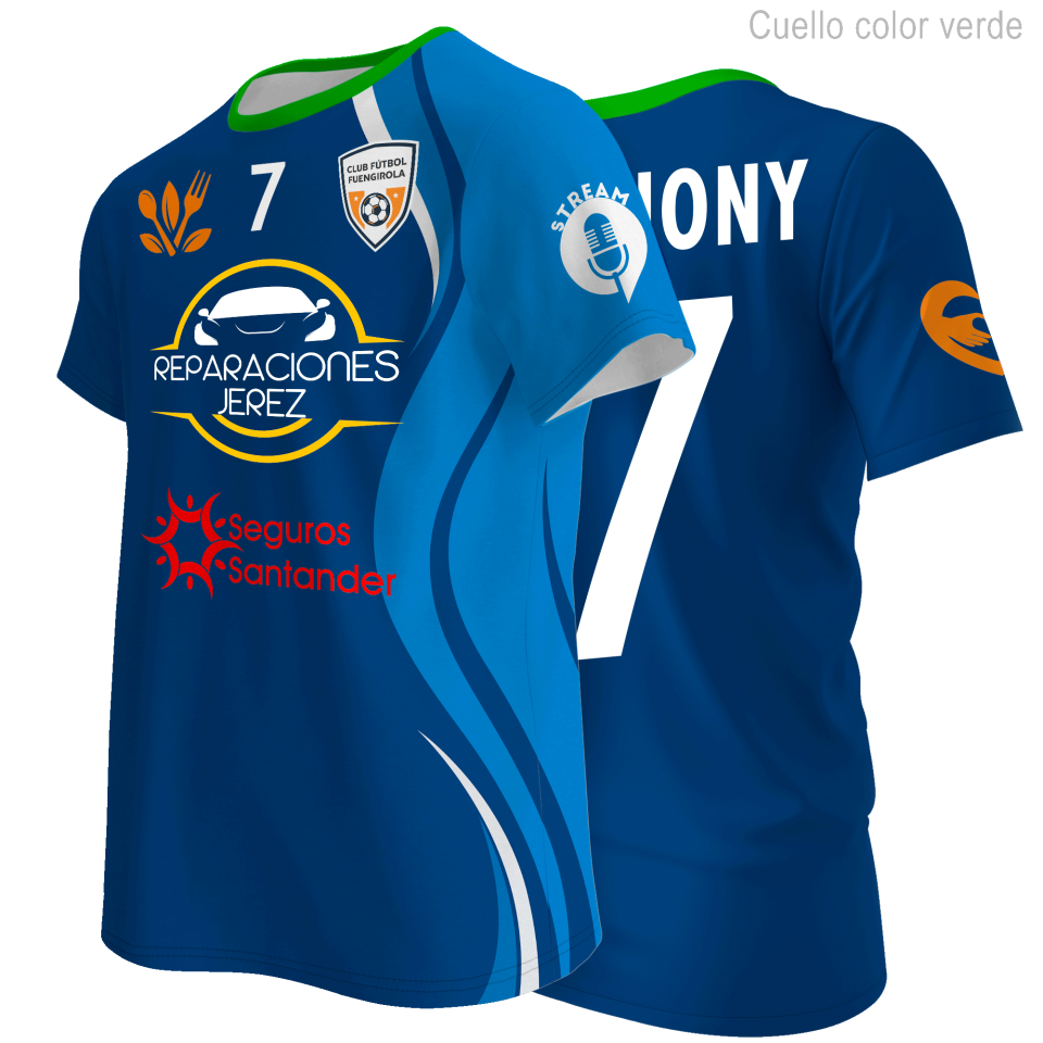 Camiseta multideporte 100% fullprint personalizada