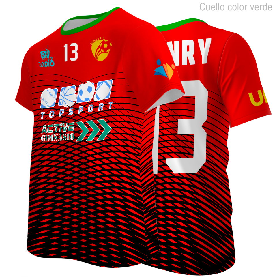 Camiseta multideporte 100% fullprint personalizada