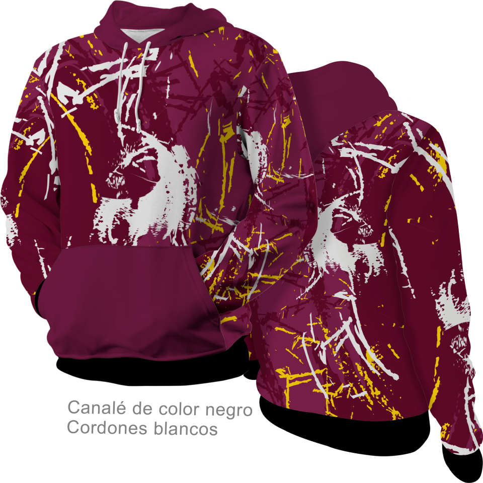 Sudadera con capucha 100% fullprint personalizada