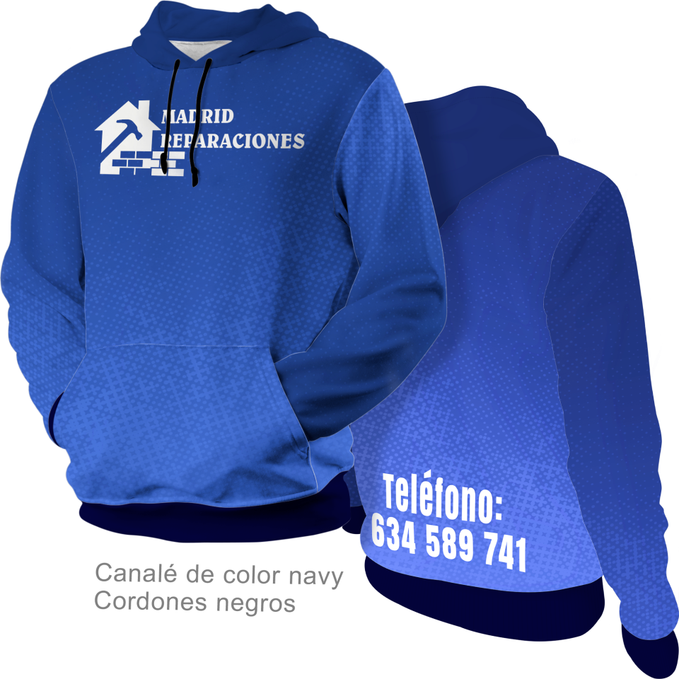 Sudadera con capucha 100% fullprint personalizada