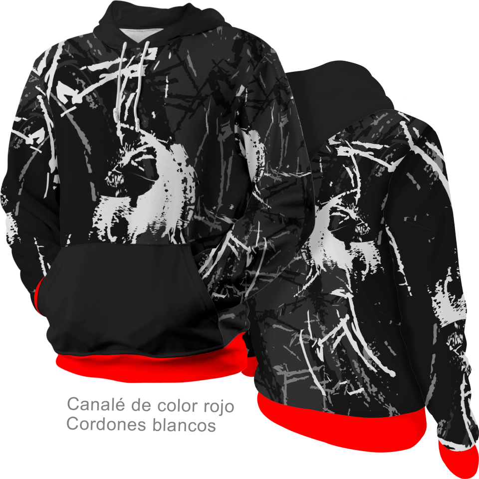 Sudadera con capucha 100% fullprint personalizada