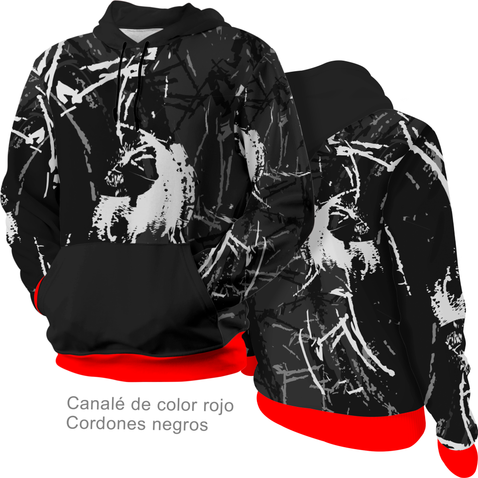 Sudadera con capucha 100% fullprint personalizada