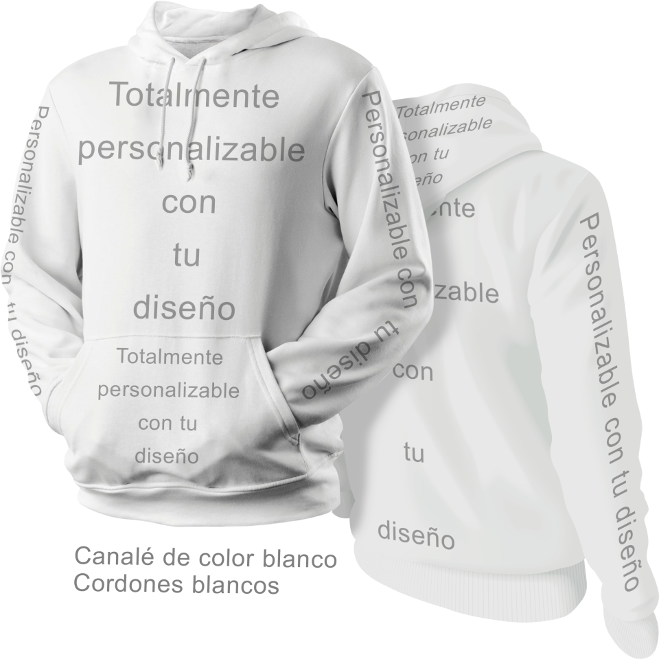 Sudadera con capucha 100% fullprint personalizada