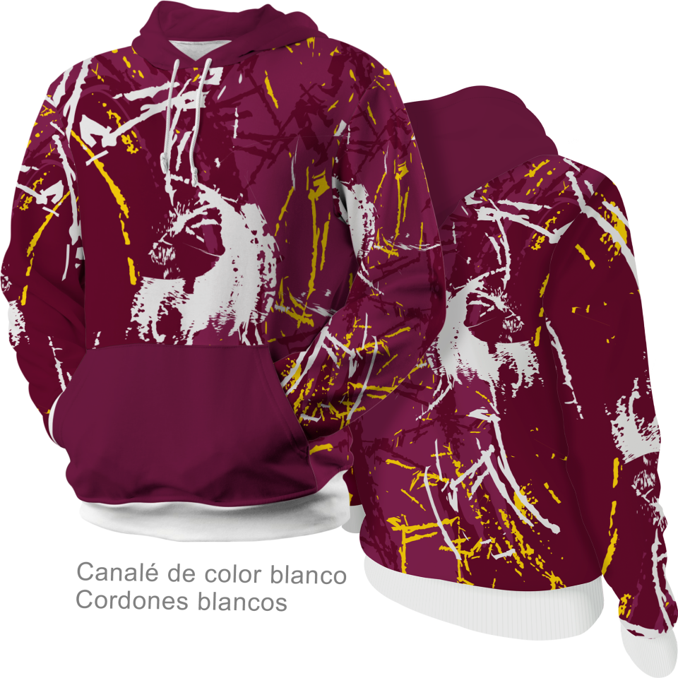 Sudadera con capucha 100% fullprint personalizada