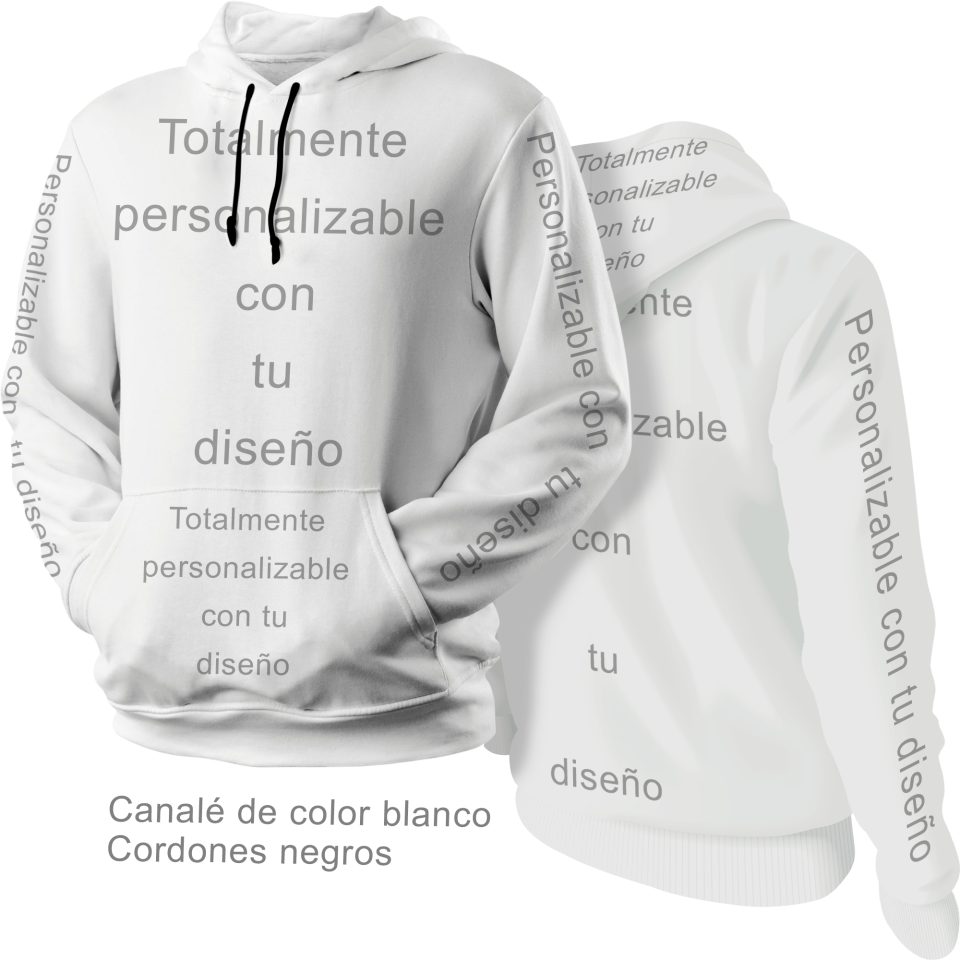 Sudadera con capucha 100% fullprint personalizada