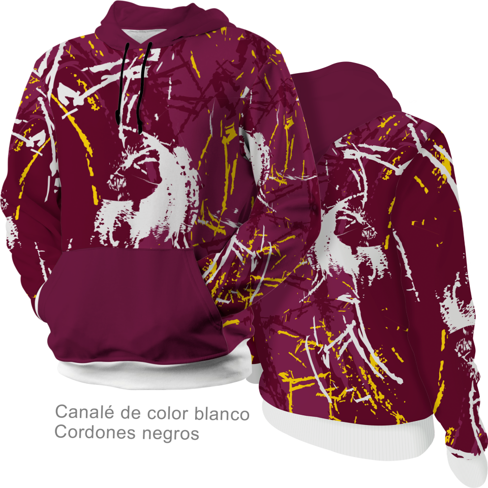 Sudadera con capucha 100% fullprint personalizada