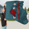 Bandera 115x150 cm con tiras personalizada