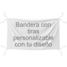Bandera 70x120 cm con tiras personalizada