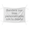 Bandera 60x90 cm con tiras personalizada