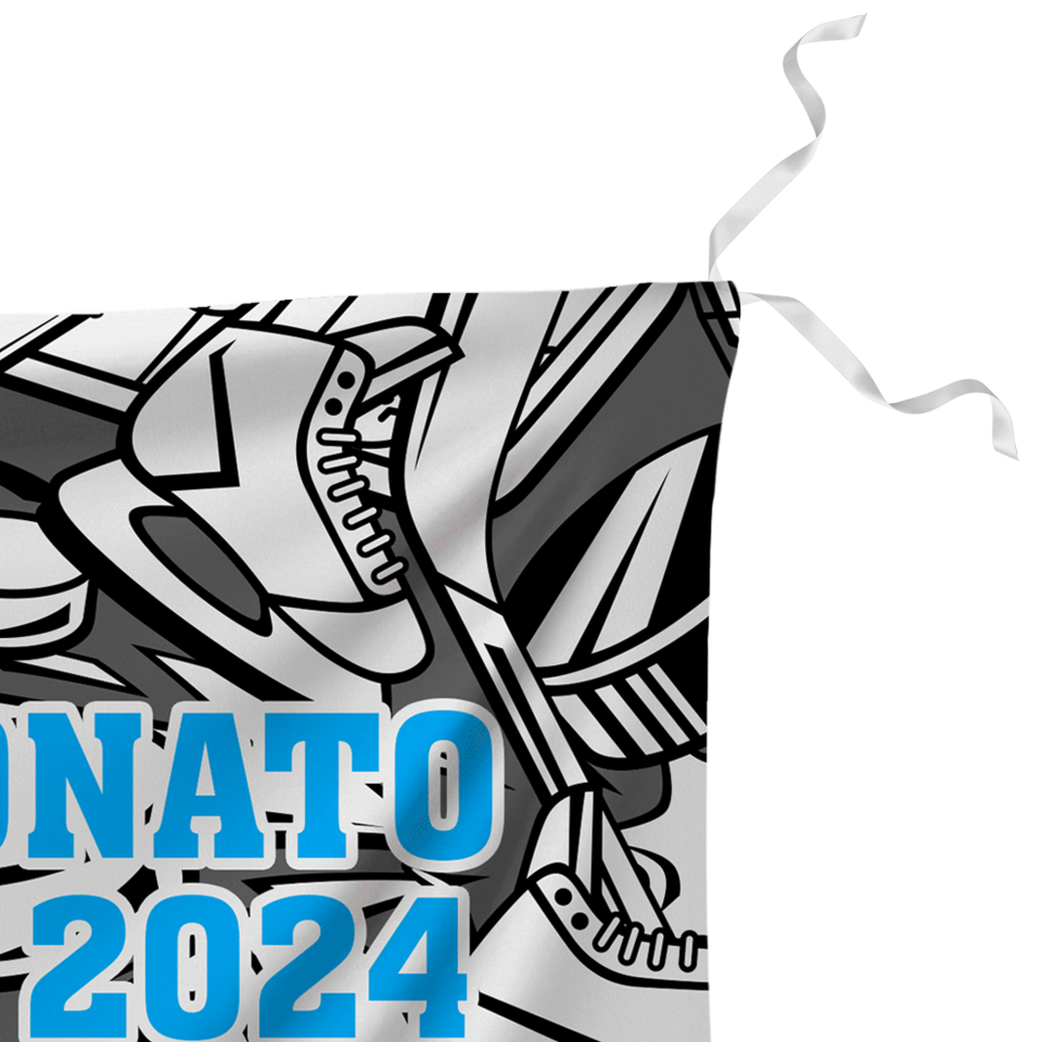 Bandera 60x90 cm con tiras personalizada