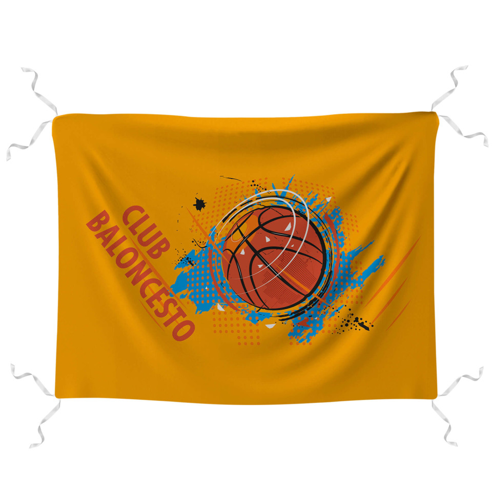 Bandera 75x100 cm con tiras personalizada