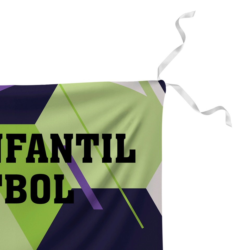 Bandera 50x75 cm con tiras personalizada