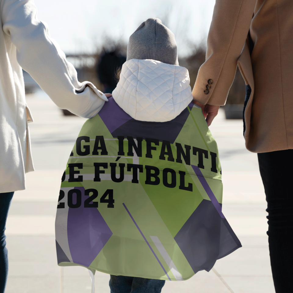 Bandera 50x75 cm con tiras personalizada