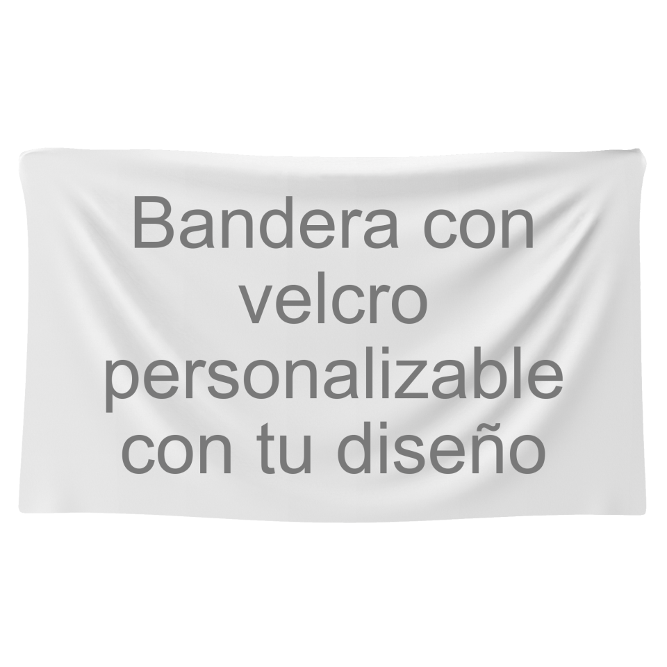Bandera 70x120 cm con velcro personalizada