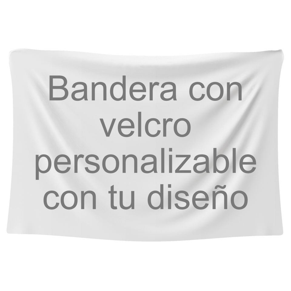 Bandera 60x90 cm con velcro personalizada