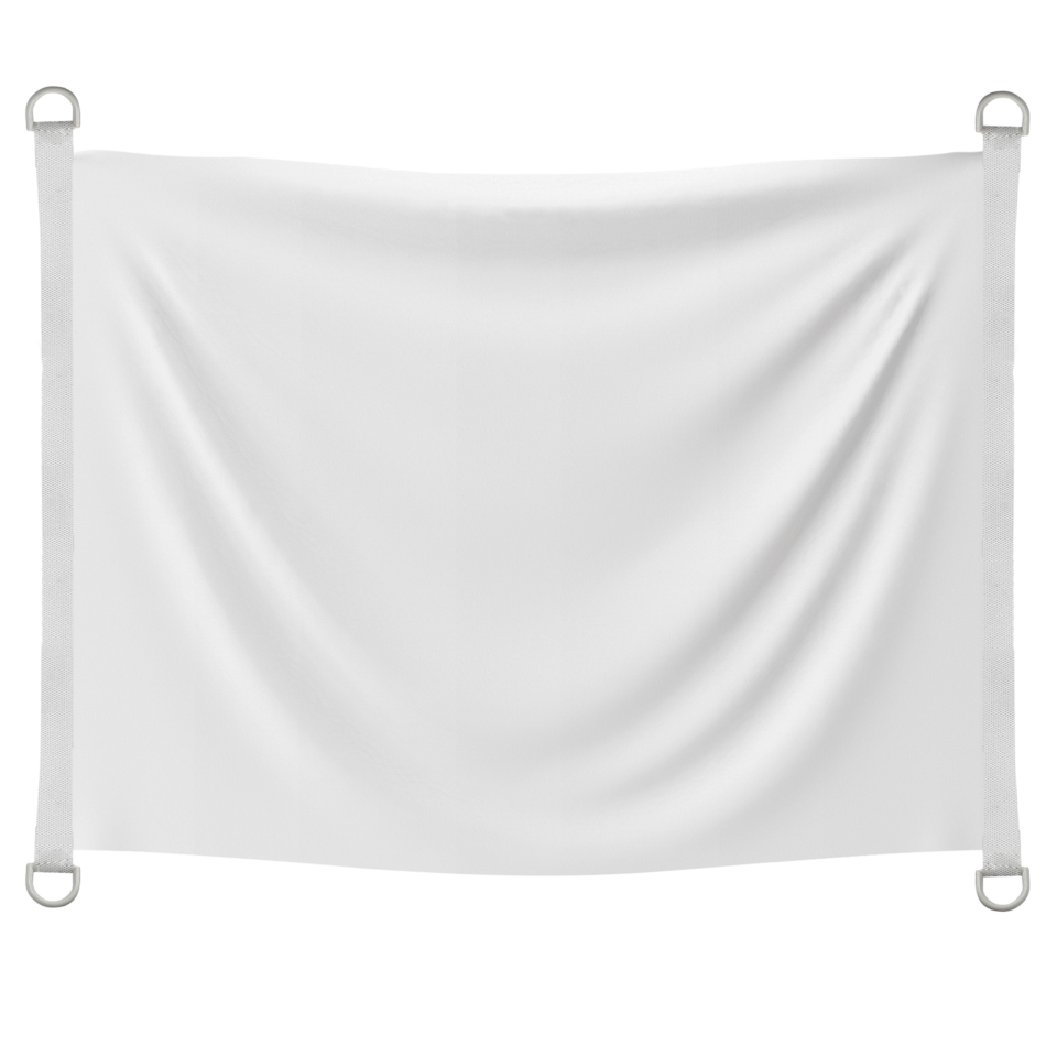 Bandera 100x75 cm con anillas y refuerzo personalizada