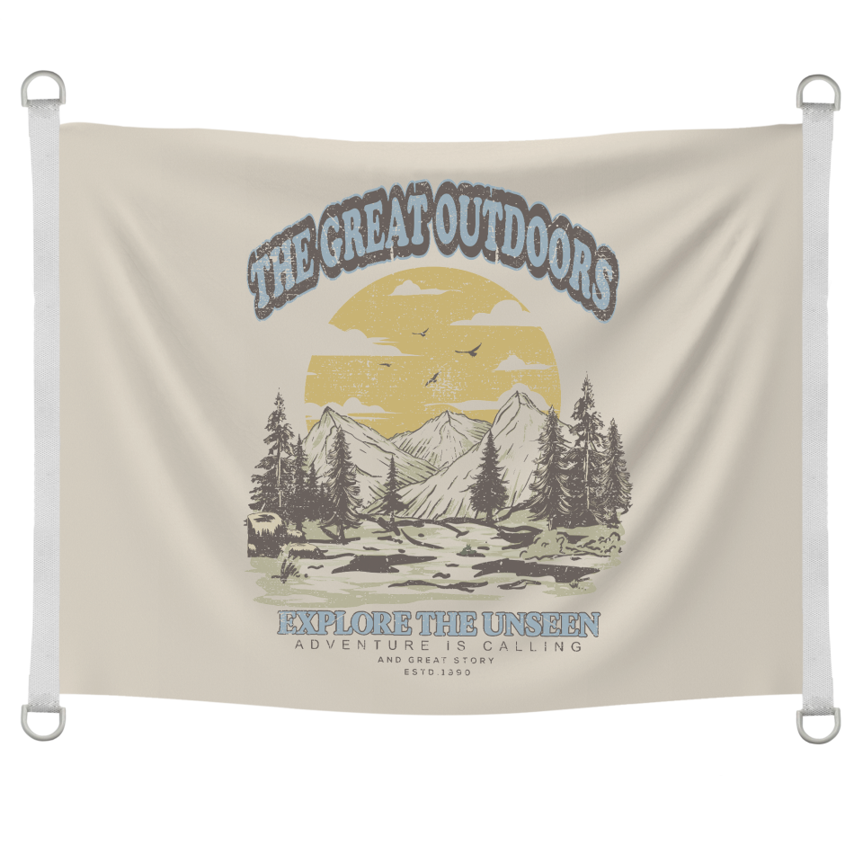 Bandera 100x75 cm con anillas y refuerzo personalizada