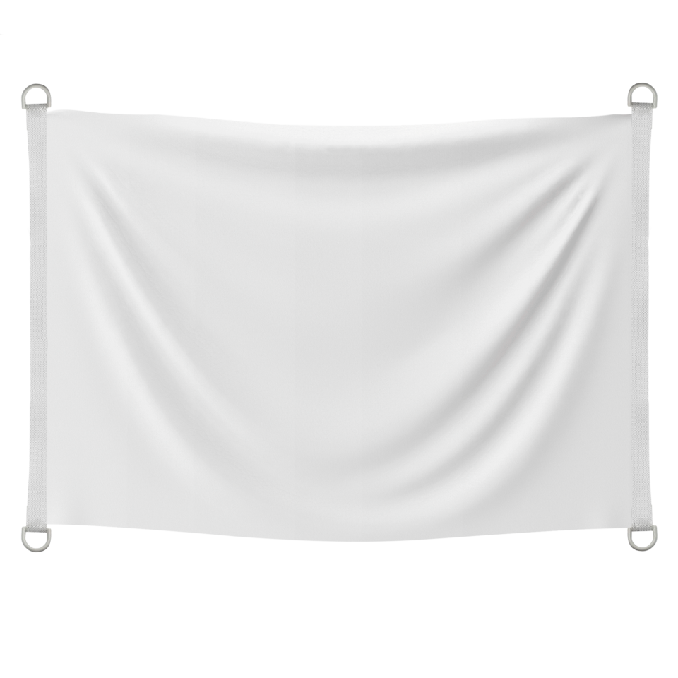 Bandera 70x50 cm con anillas y refuerzo personalizada